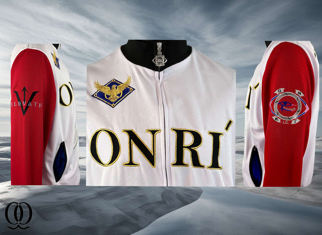 ONRI OPULENCE Haute Couture Elevation Jacket - Scarlet Red