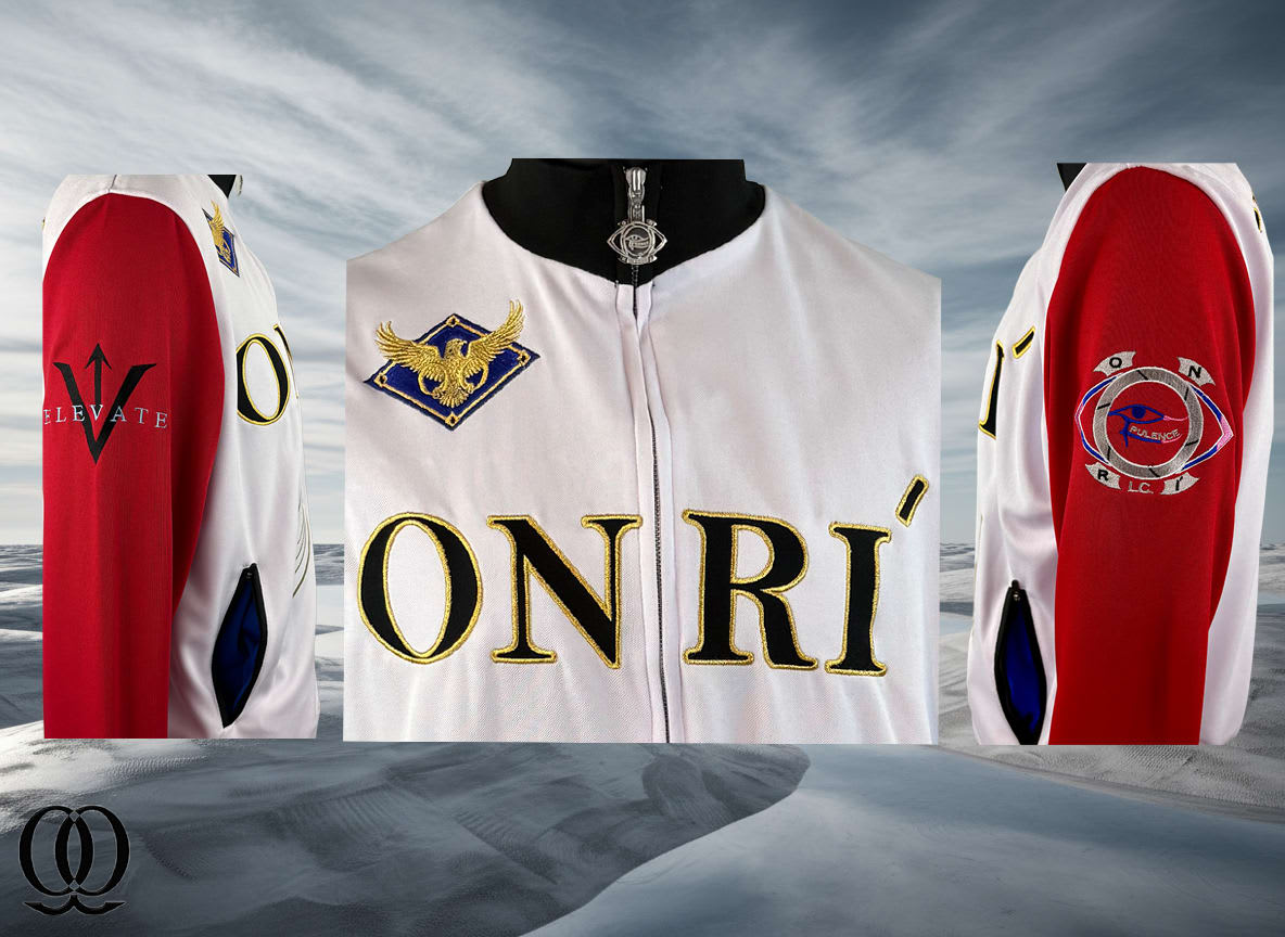 ONRI OPULENCE Haute Couture Elevation Jacket - Scarlet Red