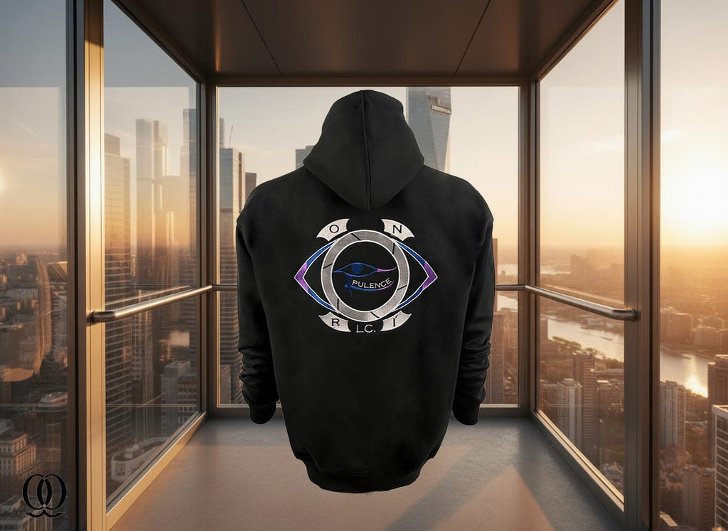 ONRI OPULENCE Hooded Premium Sweatshirt - Obsidian Black